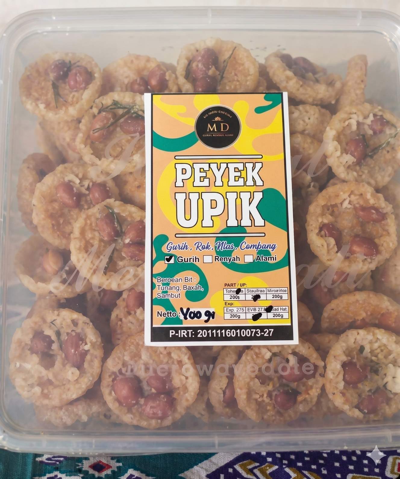 Peyek Koin Box